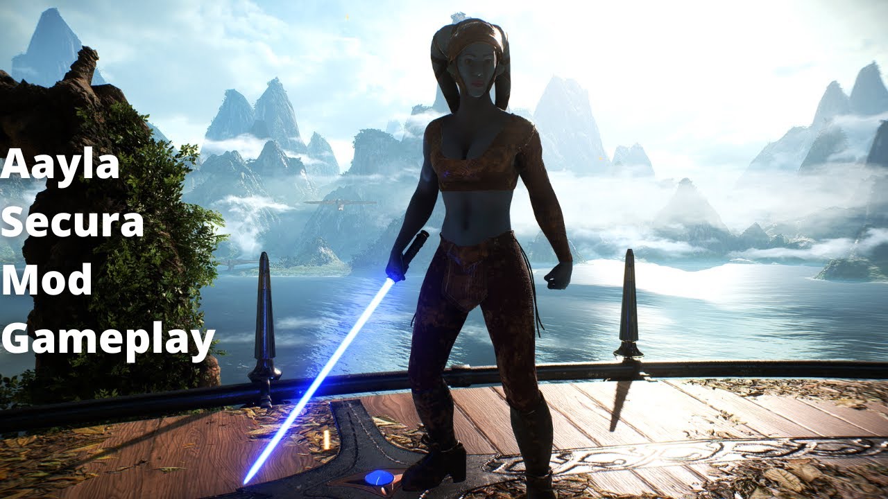 Star Wars Battlefront II - Aayla Secura Mod Gameplay (The Clone Wars)