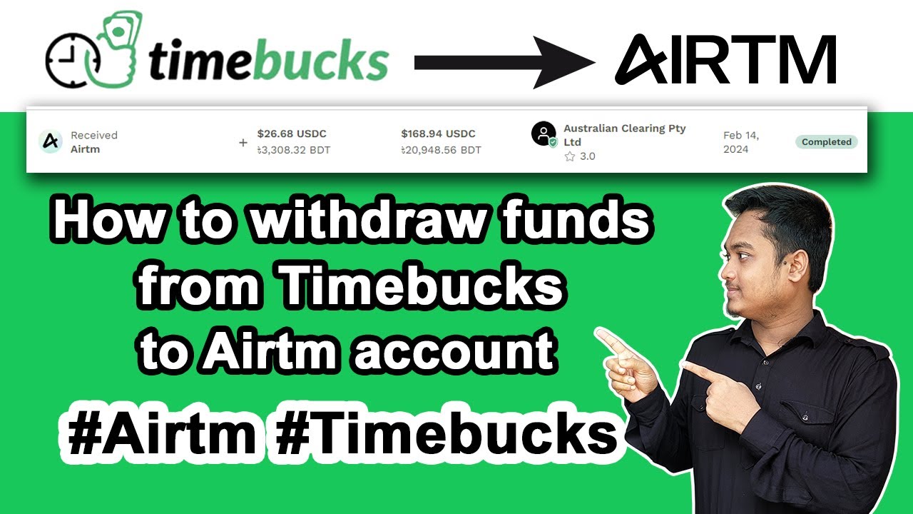 How to withdraw funds from Timebucks to Airtm account || #Airtm #Timebucks || @AirtmInc @TimeBucks