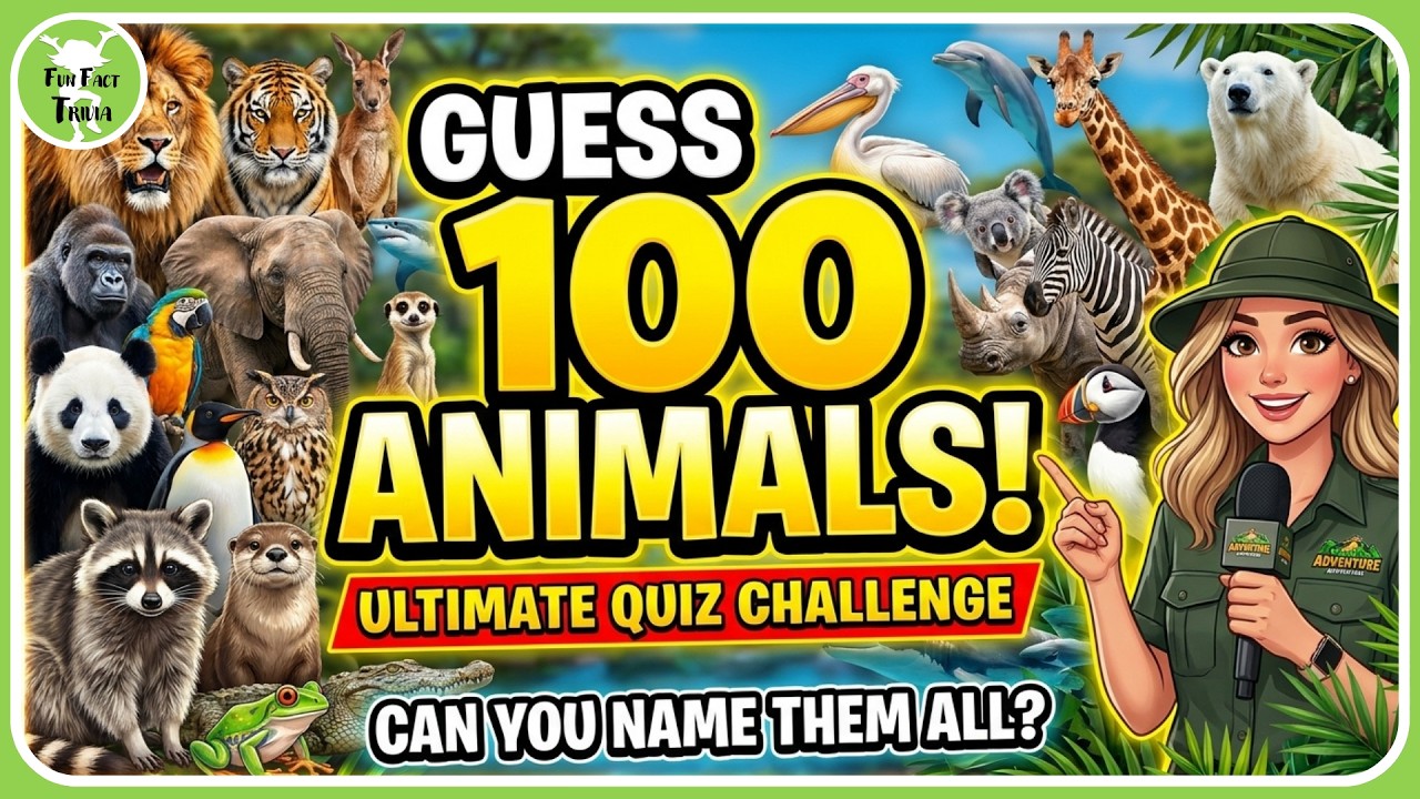 Guess 100 Animals 🐾 Easy to Virtually Impossible