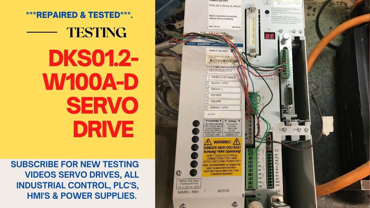 INDRAMAT DKS01.2-W100-D SERVO DRIVE   ***REPAIRED & TESTED***
