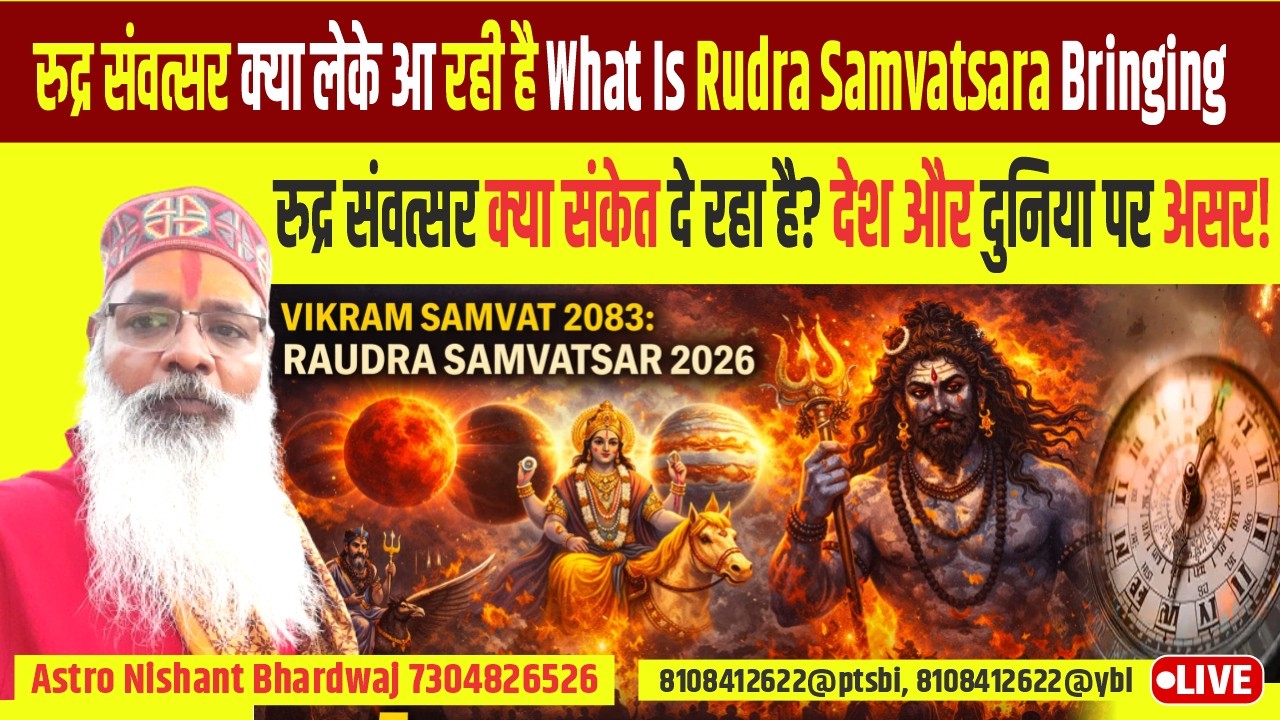 रुद्र संवत्सर क्या लेके आ रही है । What is Rudra Samvatsara bringing