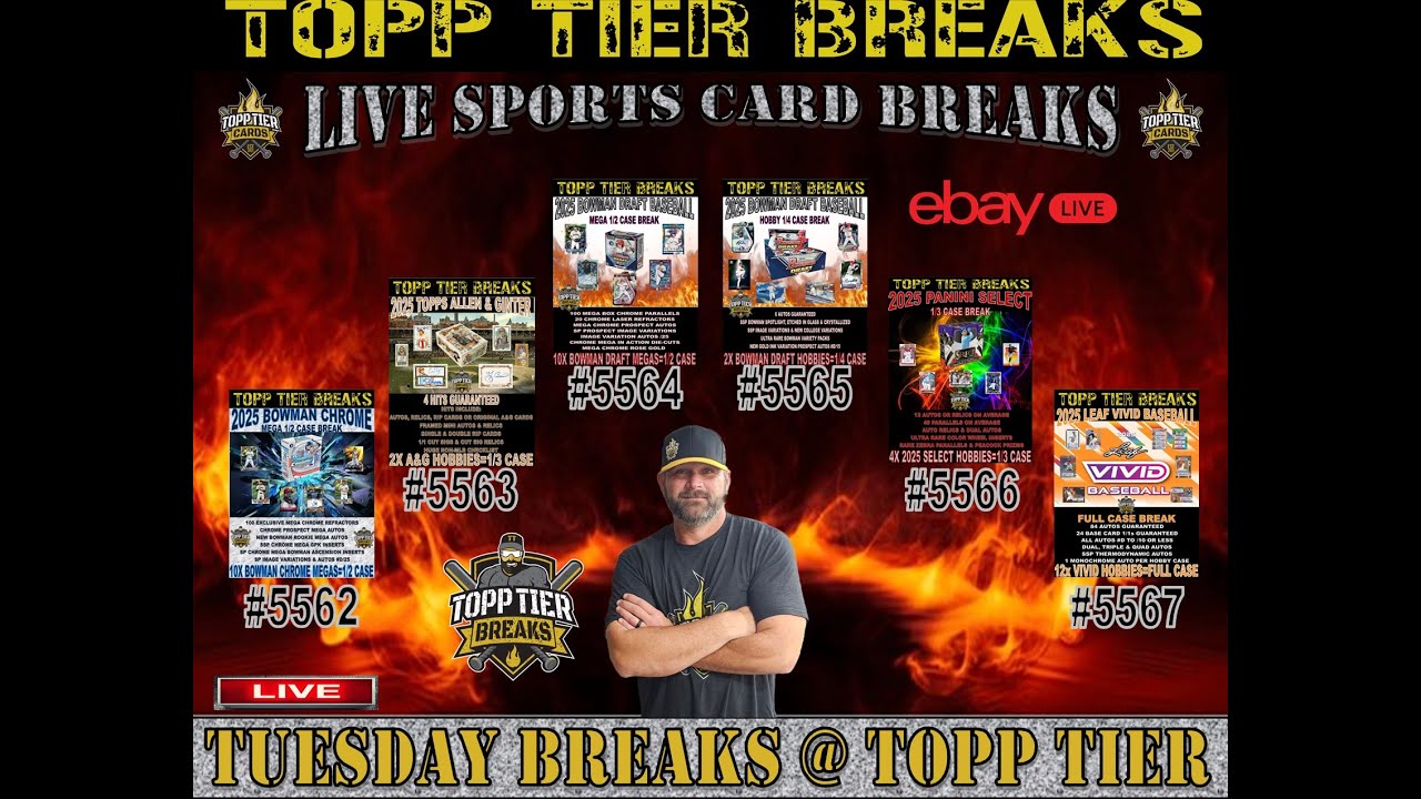 TUESDAY BREAKS - 2025 BOWMAN DRAFT, SELECT, BOWMAN CHROME, LEAF VIVID, ALLEN & GINTER & MORE!