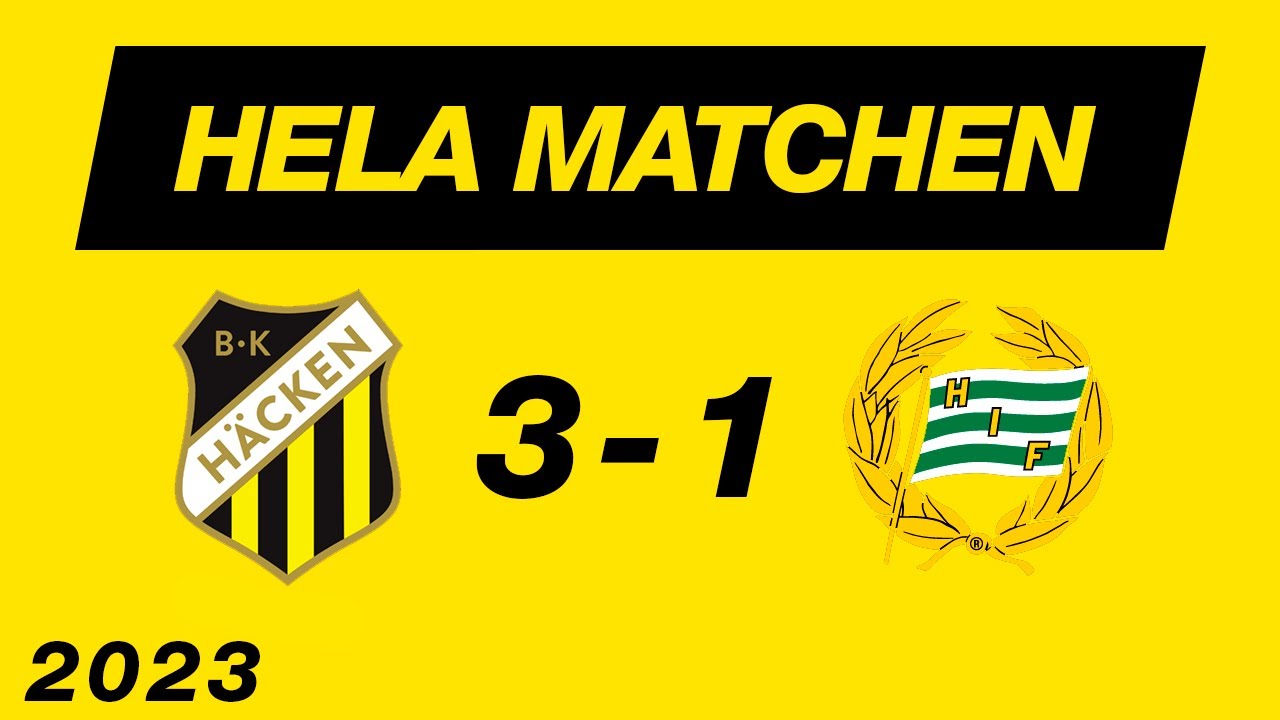 BK Häcken - Hammarby IF (3-1) Hela matchen Allsvenskan 2023