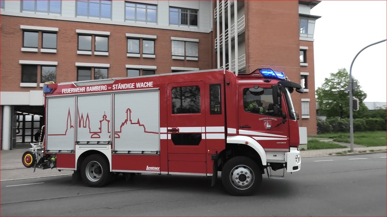 [NEUES HLF🚒 | BMA ALARM🚨] Wachausfahrt HLF, DLK und TLF Feuerwehr Bamberg ständige Wache