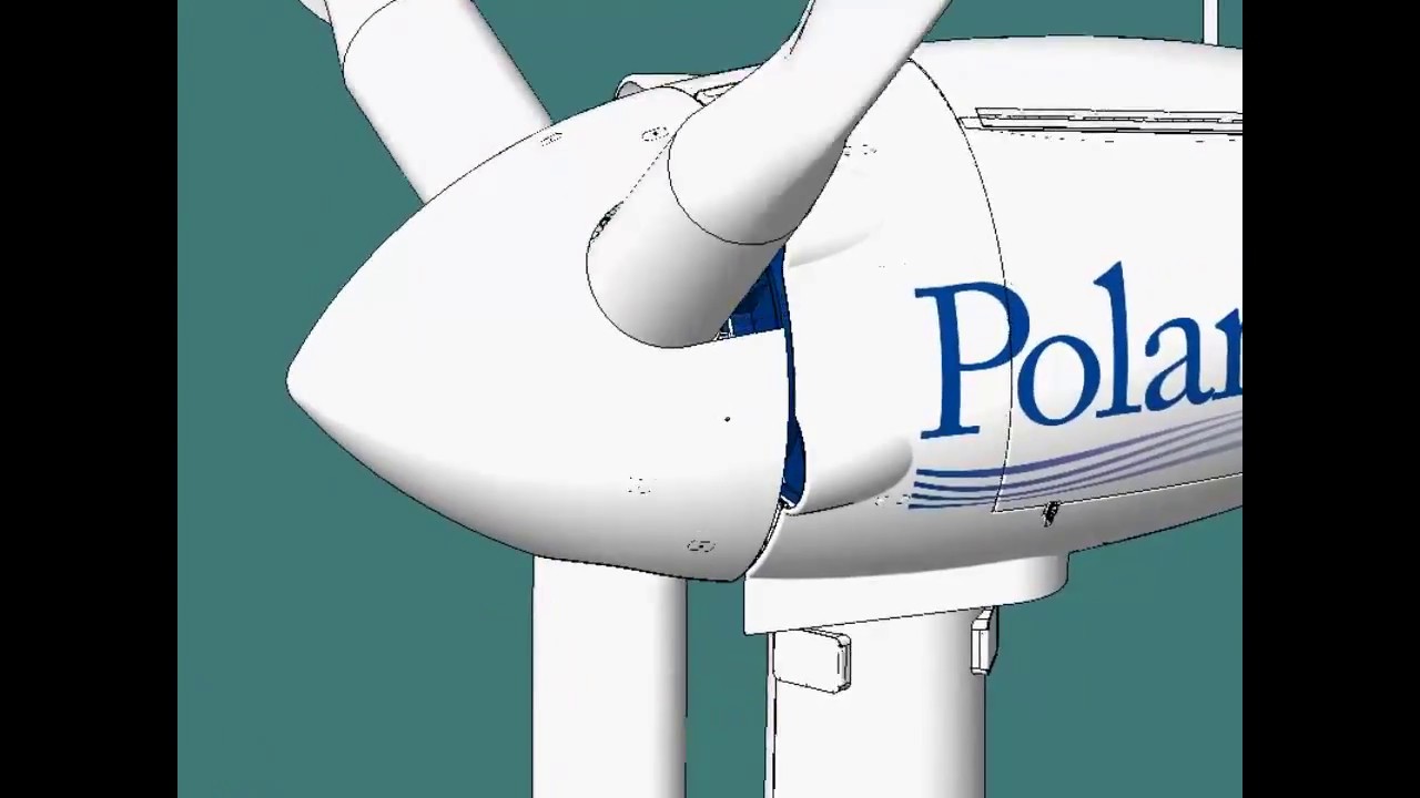 50kW Wind Turbine Animation