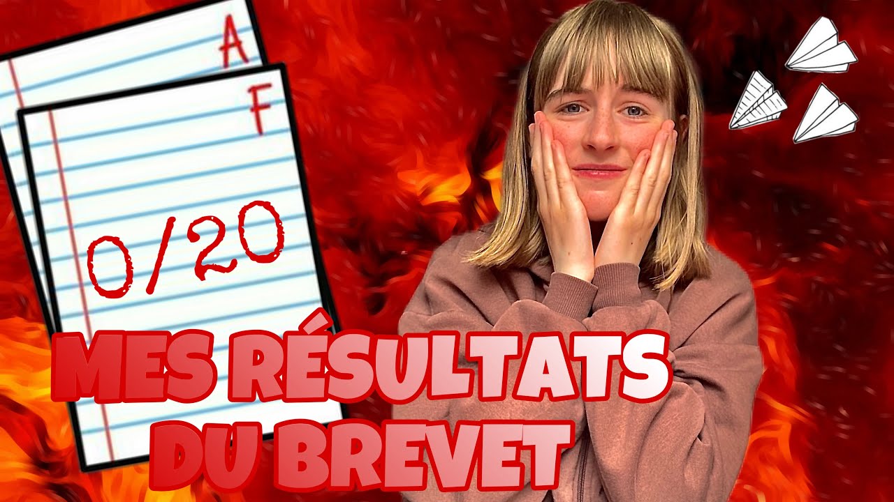 JE DÉCOUVRE MES RÉSULTATS DU BREVET…😨😥