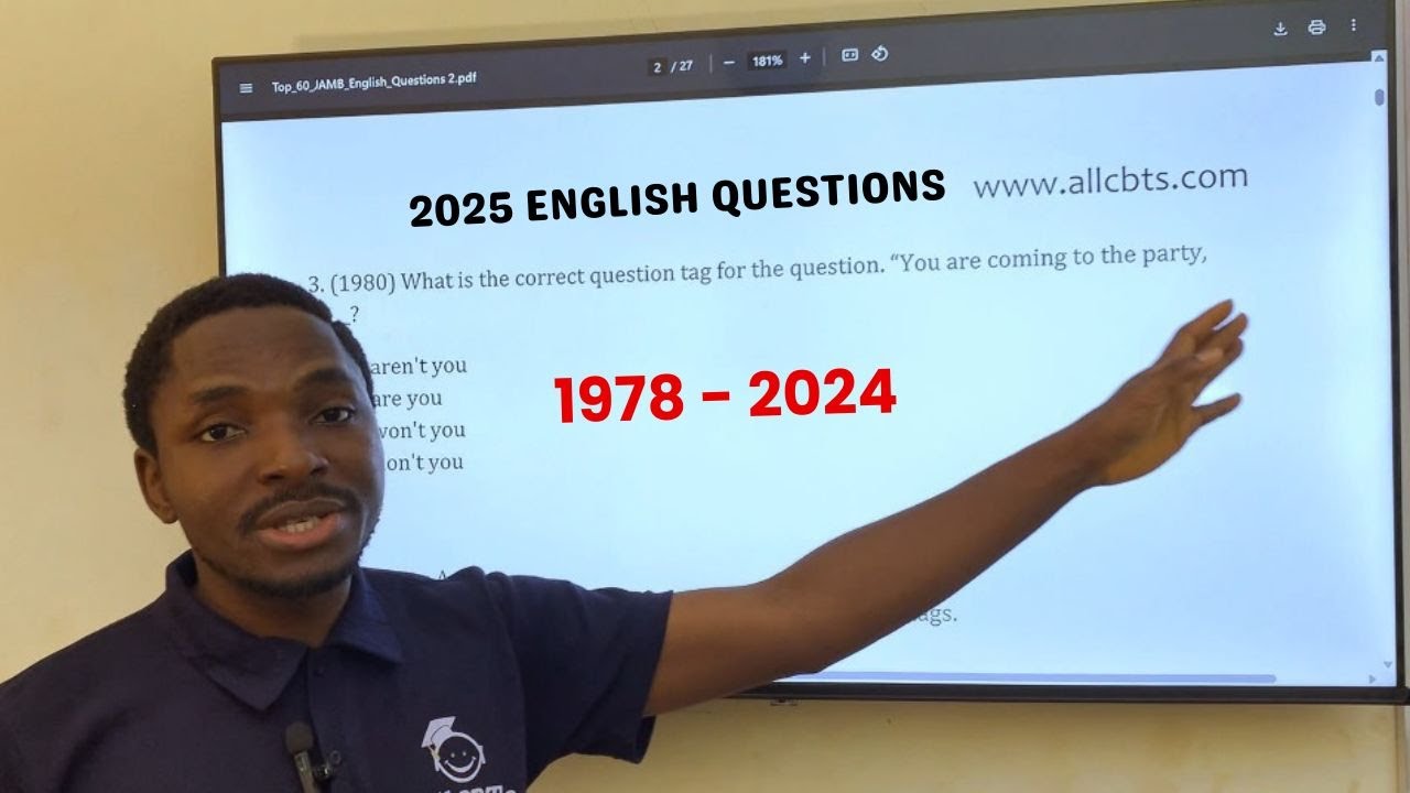 Top English Past Questions | 1978 - 2024 📘