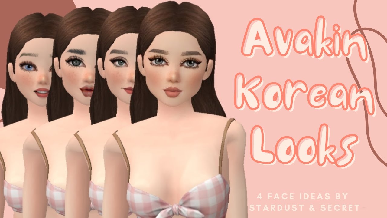 Avakin life Face Look Ideas | Avakin Life Tutorial Korean Face Look