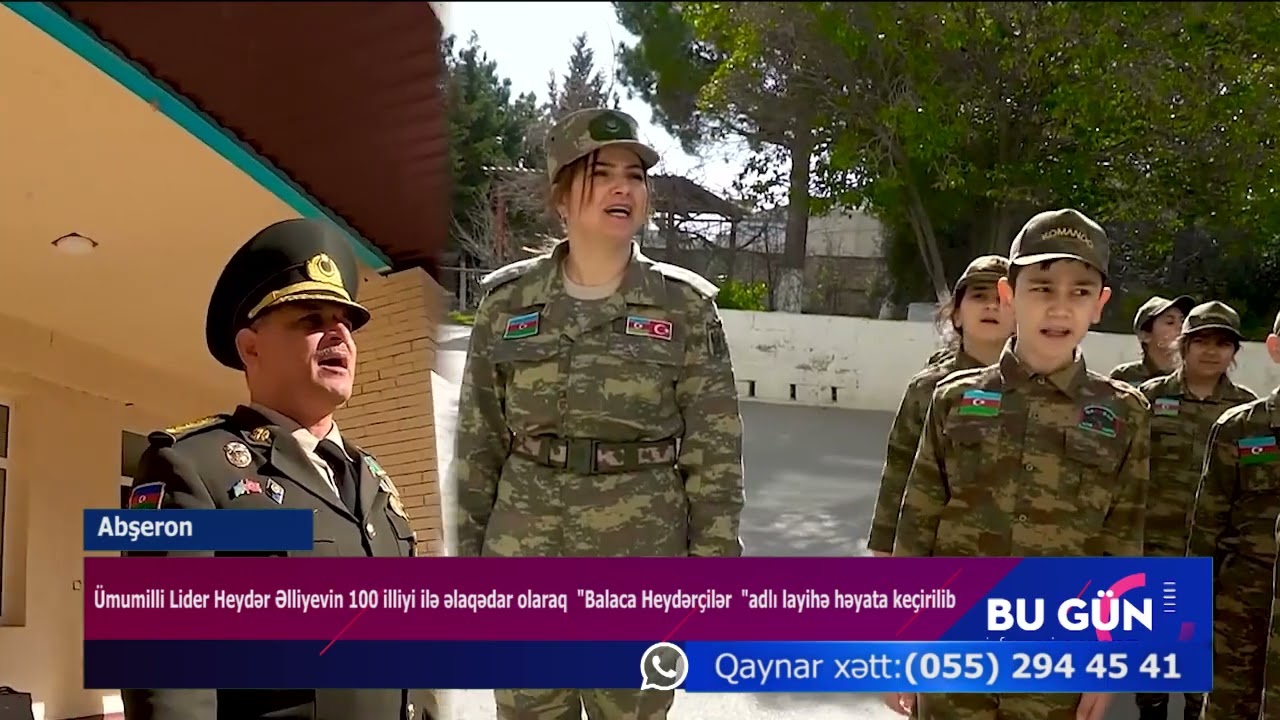09 03 2023 DTV Qobu 1 nömrəli məktəbdə Ulu Öndərin 100 illiyi münasibəti ilə tədbir keçirilib