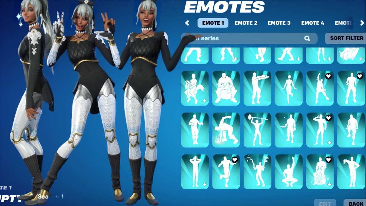 Fortnite New Clara Skin Showcase with All TikTok Dances & Emotes!