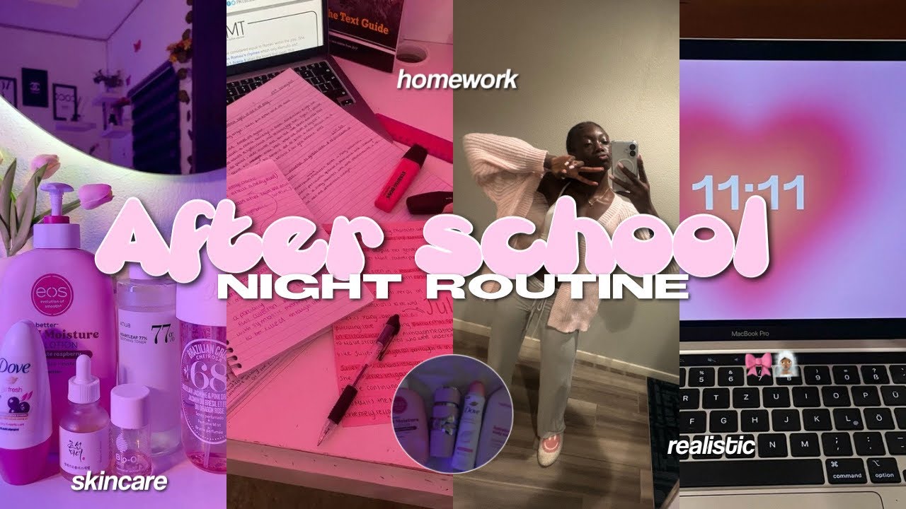 РЕАЛИСТИЧНАЯ ПОСЛЕШКОЛЬНАЯ ВЕЧЕРНЯЯ РИТИНКА 🧖🏾‍♀️🎀 *тренировка чирлидинга, домашнее задание и про...