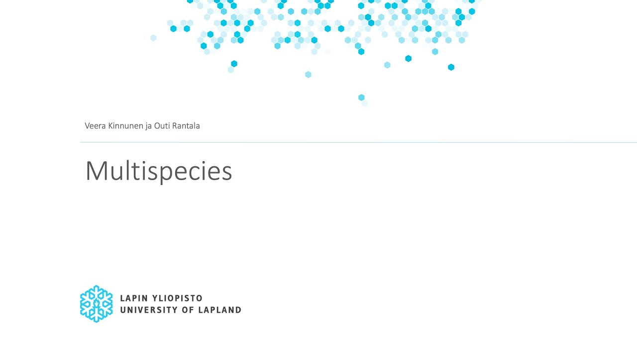 Multispecies studies as an approach to sustainability