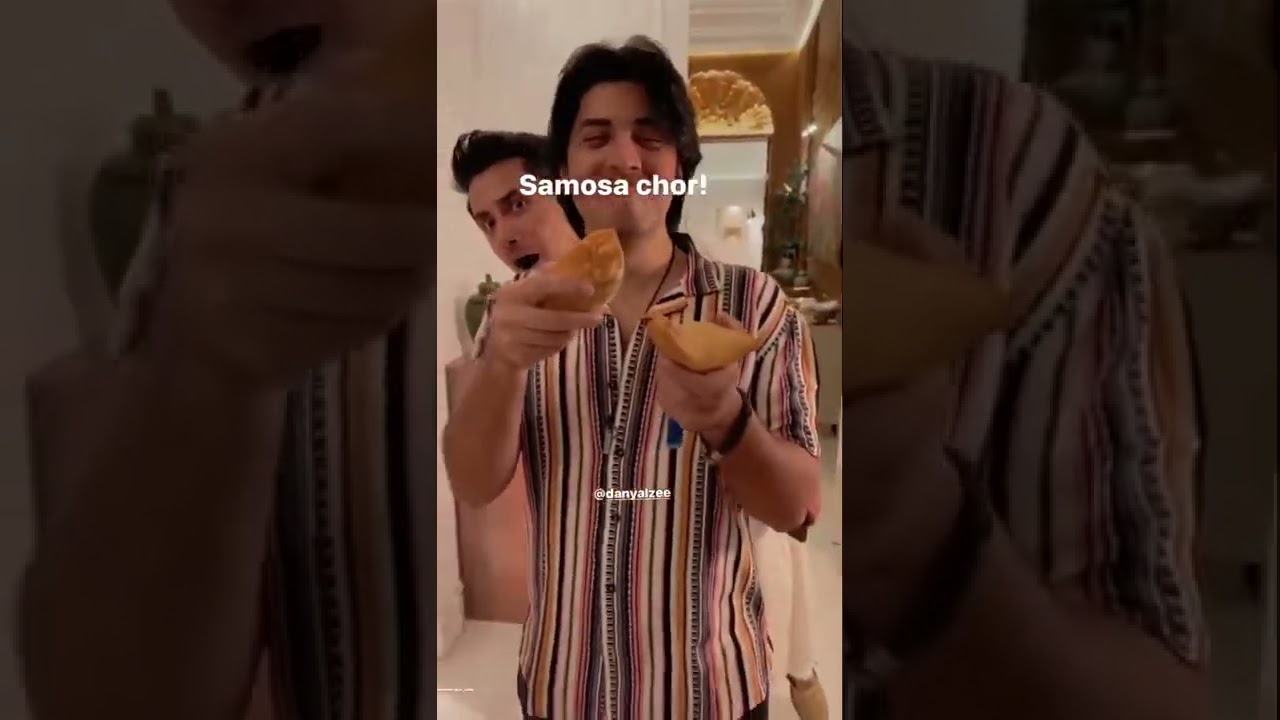 Samosa Chor  Ali ZAFAR Her Wife With Daniyal Zafar Pechay Tu Dekho #shorts