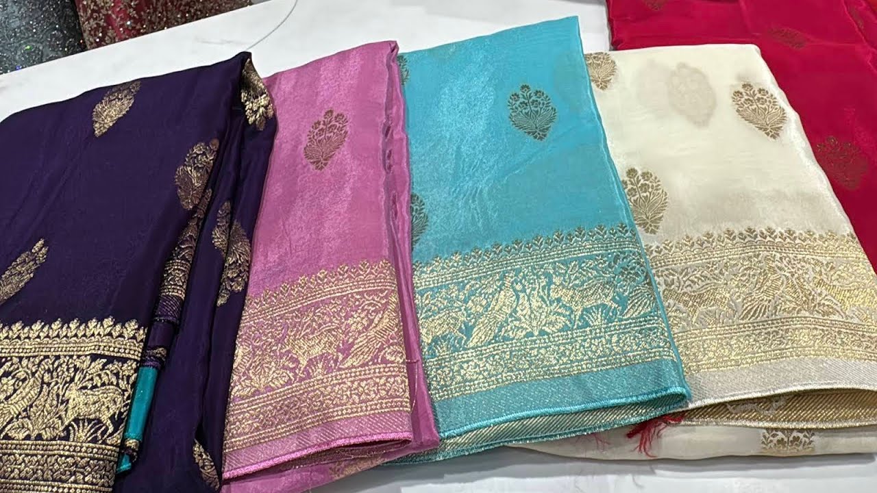 Pure Viskos Russian Crepe Silk Saree