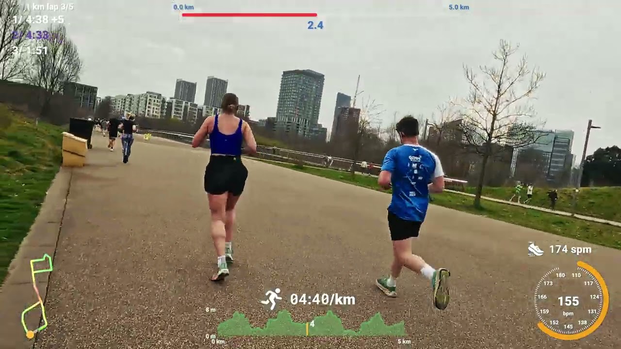 Running 22.30 at the Runthrough Olympic Park 5k race, London!