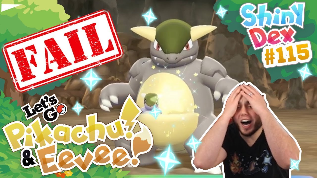 INSANE SHINY FAIL AND RECLAIM! SHINY KANGASKHAN IN POKEMON LETS GO PIKACHU AND EEVEE!