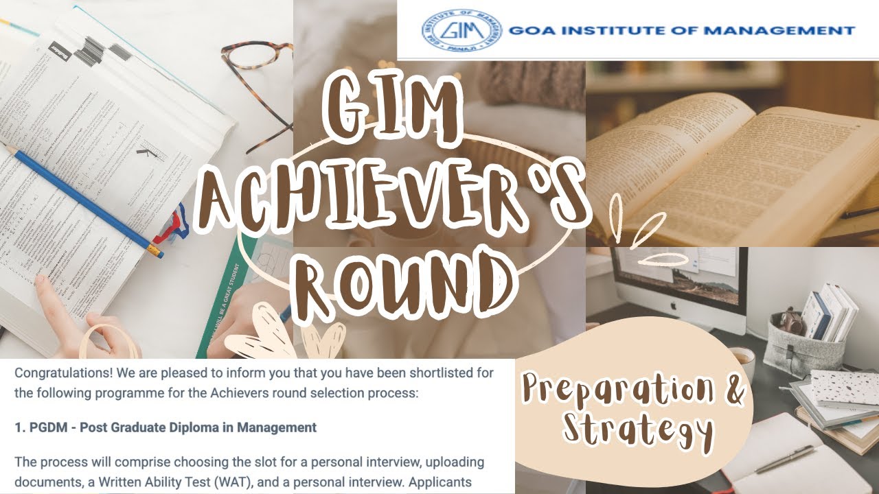 GIM Achiever's Round | preparation + strategy |