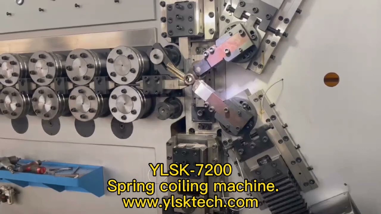 YLSK 7200 Compression spring coiling machine .Wire diameter 8.0-20.0mm .