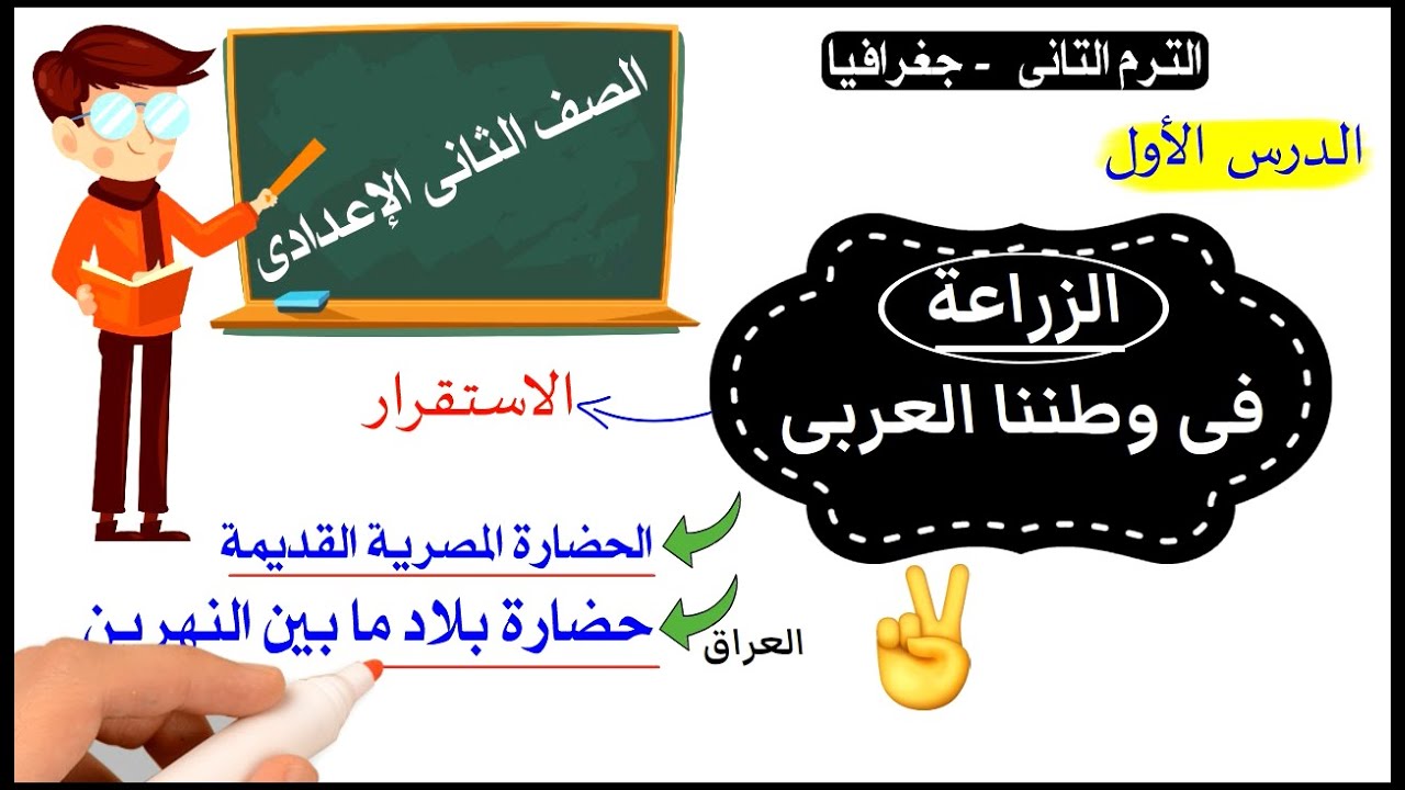 الزراعة فى وطننا العربى للصف الثانى الإعدادى