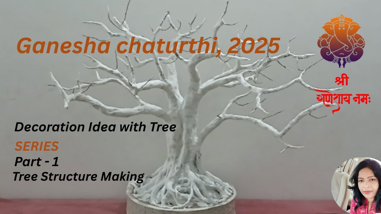 Ganesha Chaturthi, 2025 | How to do Decoration on Ganesha Chaturthi | Home décor ideas | Tree making