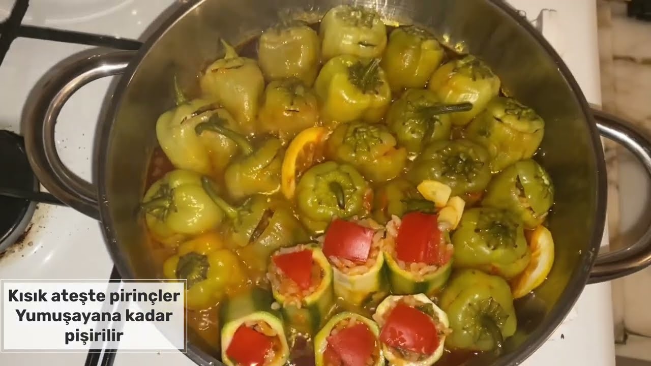 Lokum Gibi Pişen Zeytinyağlı Biber Dolması Tarifi | Pratik ve Lezzet Garantili
