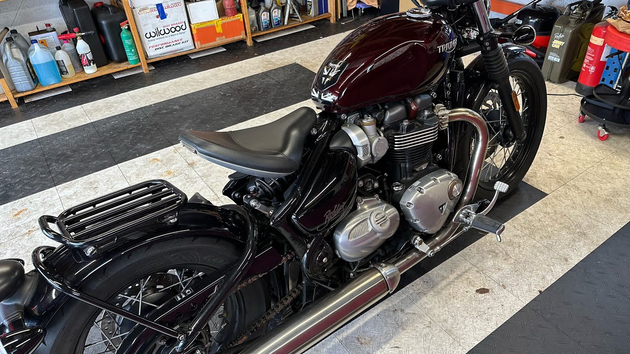 Triumph Bobber COC Springer Seat Install.