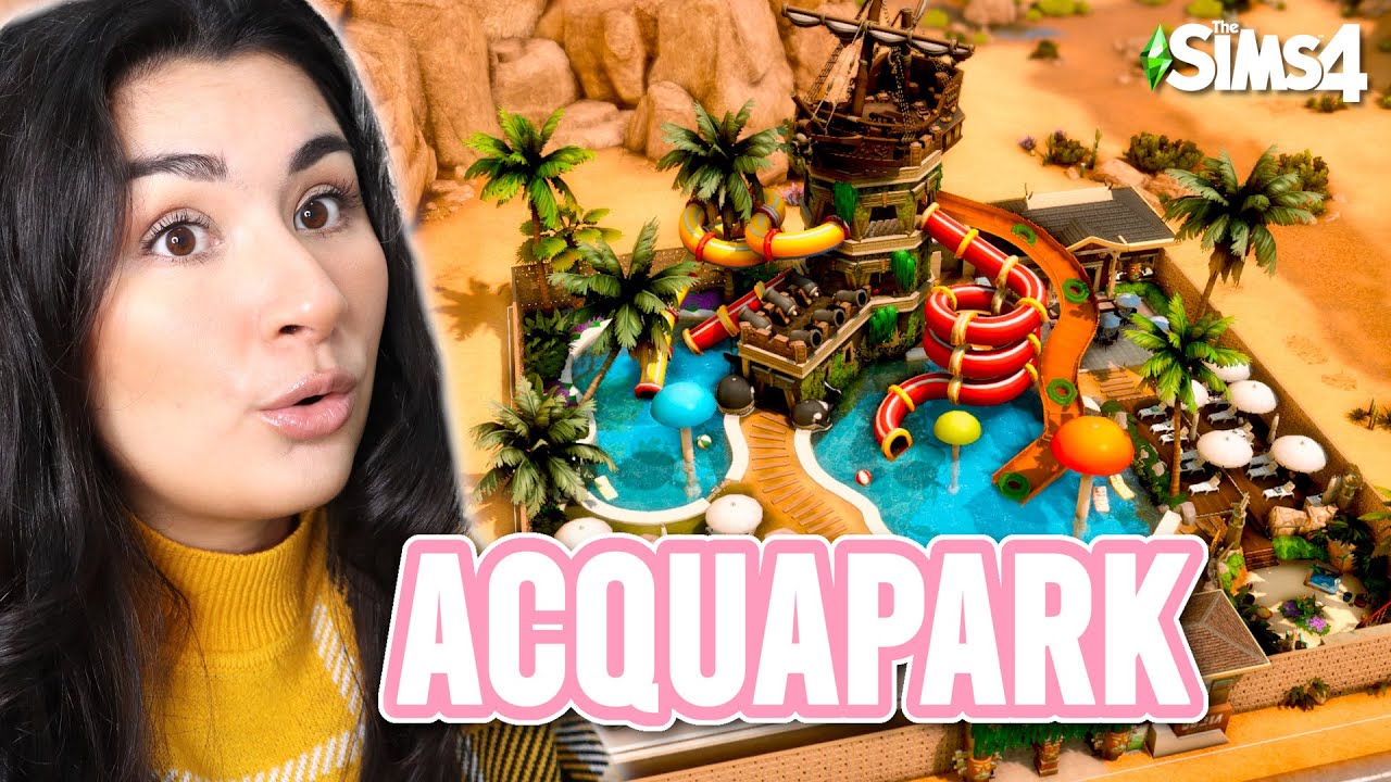 COSTRUISCO UN ACQUAPARK A TEMA GIUNGLA!!! - The Sims 4 Building