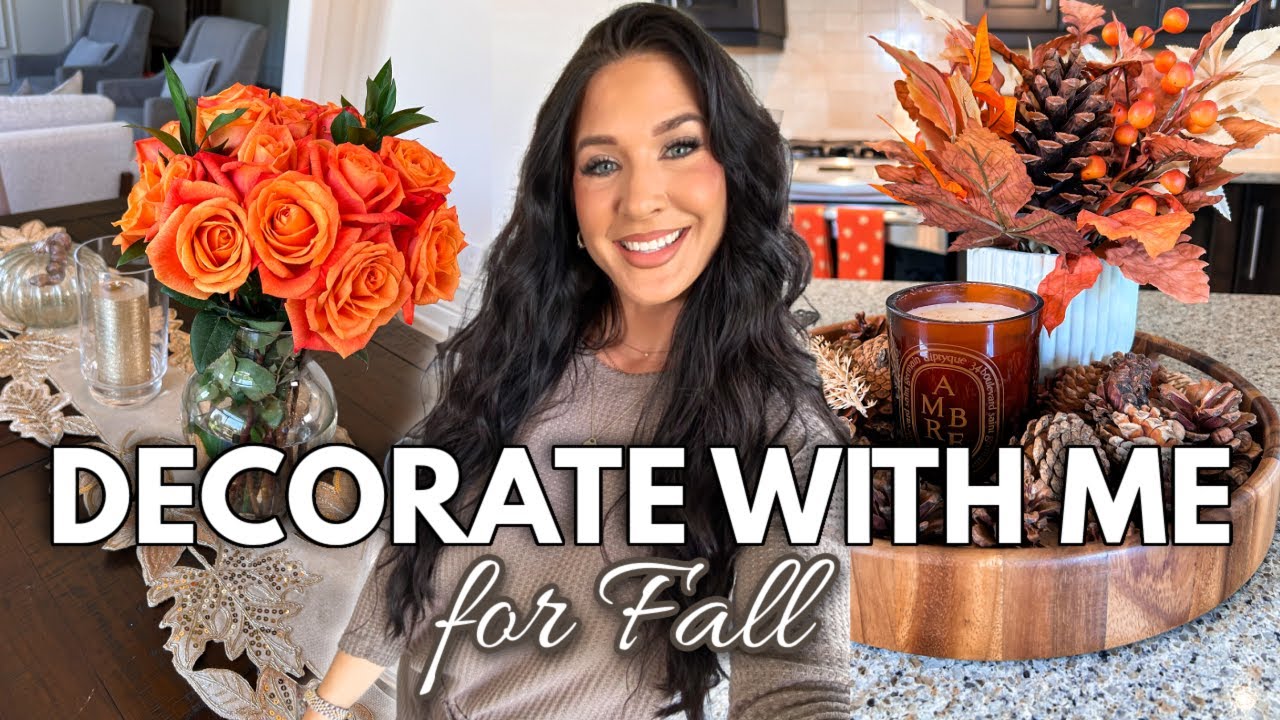 DECORATING FOR FALL 🧡 | luxury home decorating, cozy vibes + aesthetic home makeover!