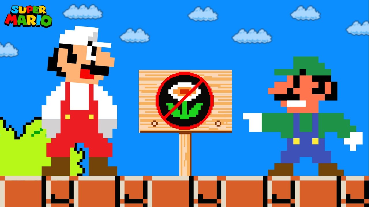 King Rabbit: Mario and Luigi But Fire Flower are forbidden here!