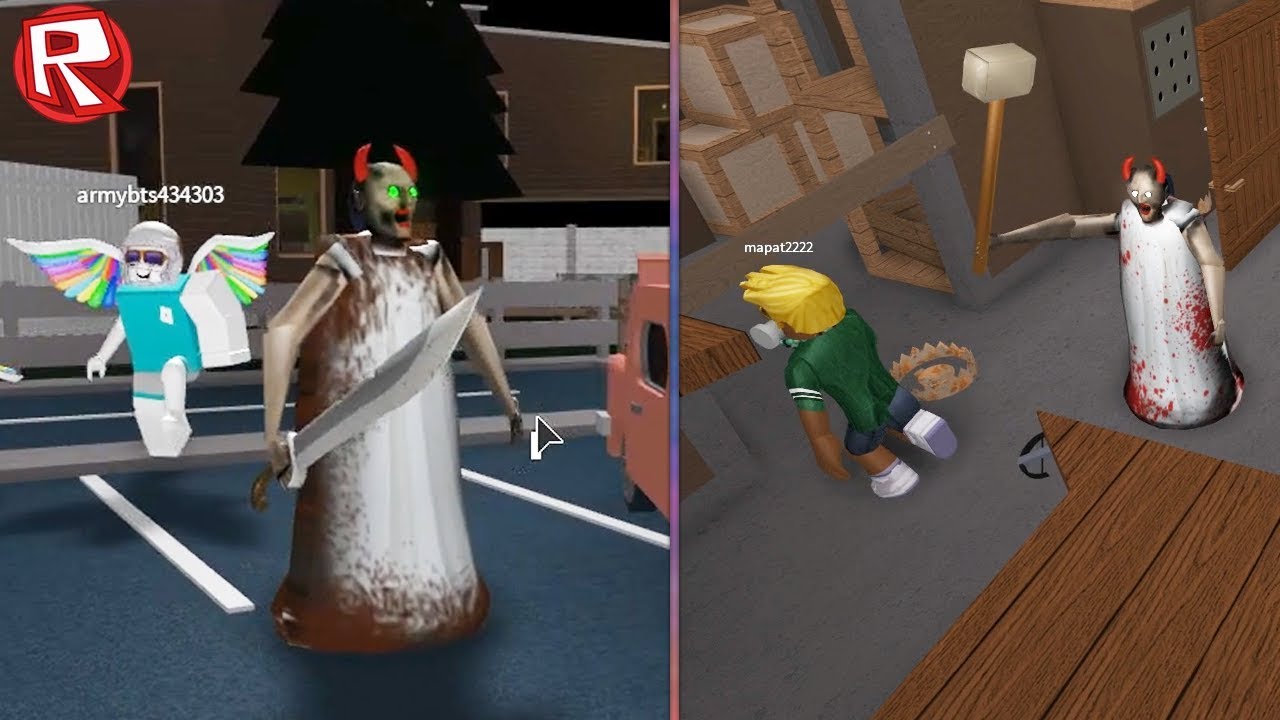 БАБКИ С ОГРОМНОЙ КУВАЛДОЙ И САБЛЕЙ ПРЕСЛЕДУЮТ МЕНЯ - Roblox Granny Spider Pet