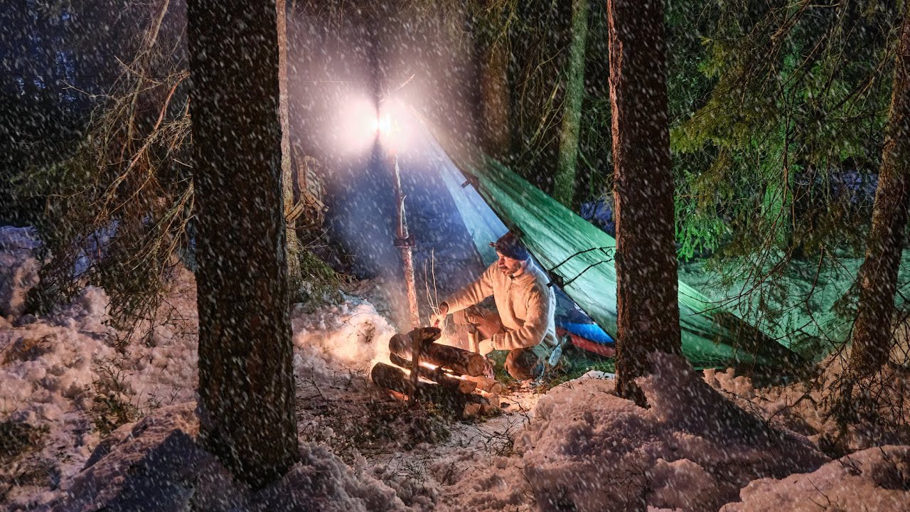 Solo Winter Survival Camping in Norway ❄️ | Bushcraft Shelter & Fire
