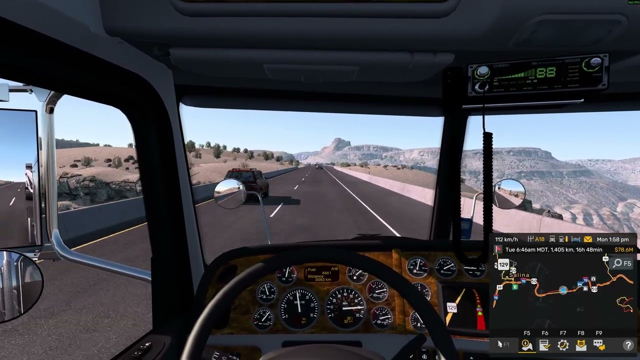 American Truck Simulator | Moab, UT to Santa Cruz, CA