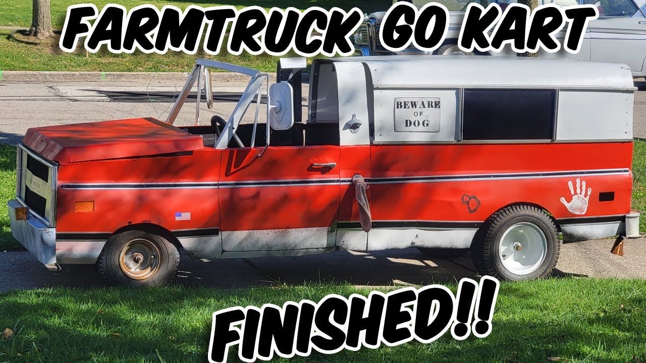 THE FARMTRUCK GO KART COMPLETE!! #farmkart #minifarmtruck