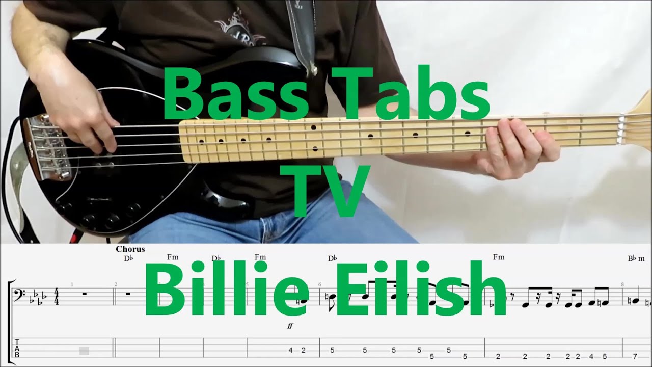 Billie Eilish - TV (BASS COVER TABS)