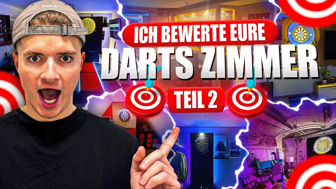 ICH BEWERTE WIEDER EURE DARTS ZIMMER! 😍🎯 WAS IST DAS DENN?!😱😂(Teil 2)
