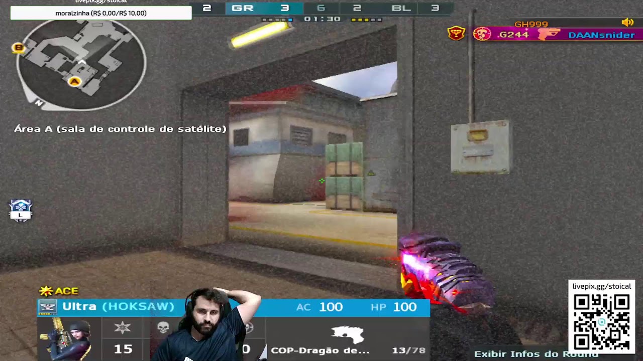 Crossfire ao vivo - gameadinha rápida pra se aproximar de titã