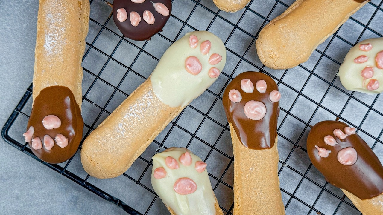 Too Cute To Eat: Cat Paw Cookies (No Bake!) 🐱🍫
