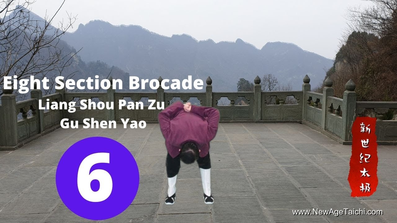 Ba Duan Jin 06 (Eight Section Brocade): Liang Shou Pan Zu Gu Shen Yao