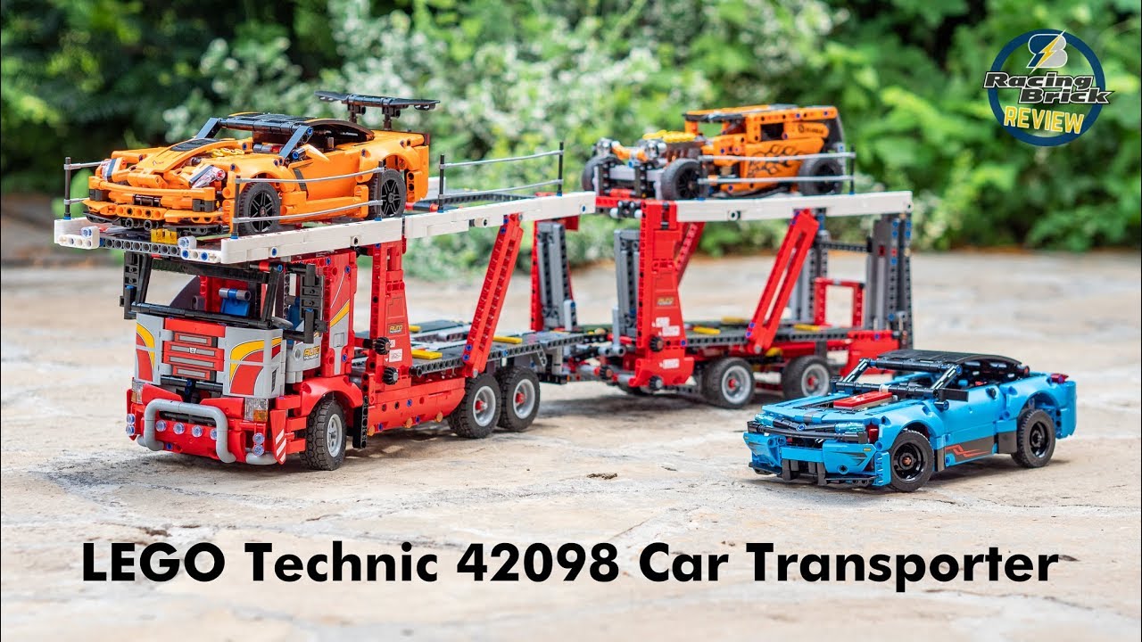 LEGO Technic 42098 Car Transporter unboxing, speed build and detailed review