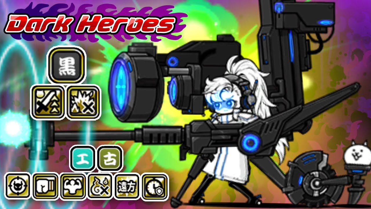 Battle Cats | Bad Blaster Saki | New Dark Hero Ultra Talent 15.4 (Review)