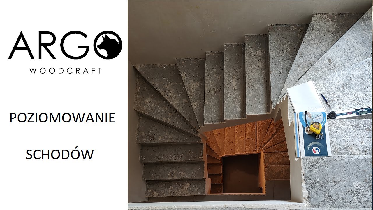 284 - Jak wypoziomować beton pod schody drewniane