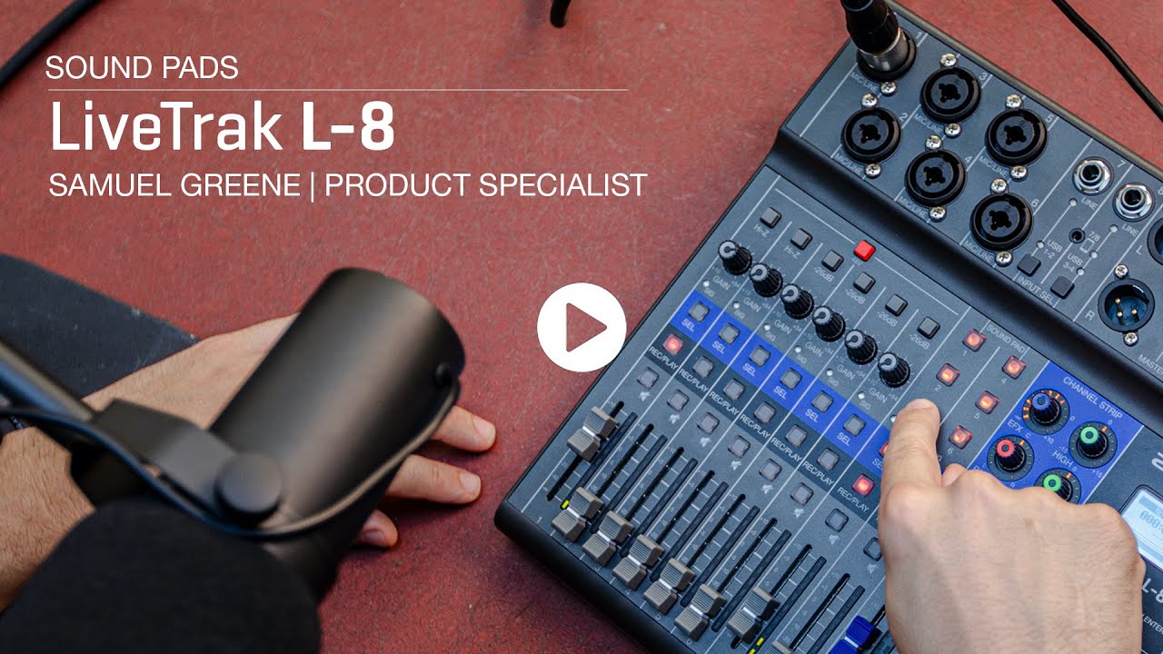 Zoom LiveTrak L-8: Звуковые панели