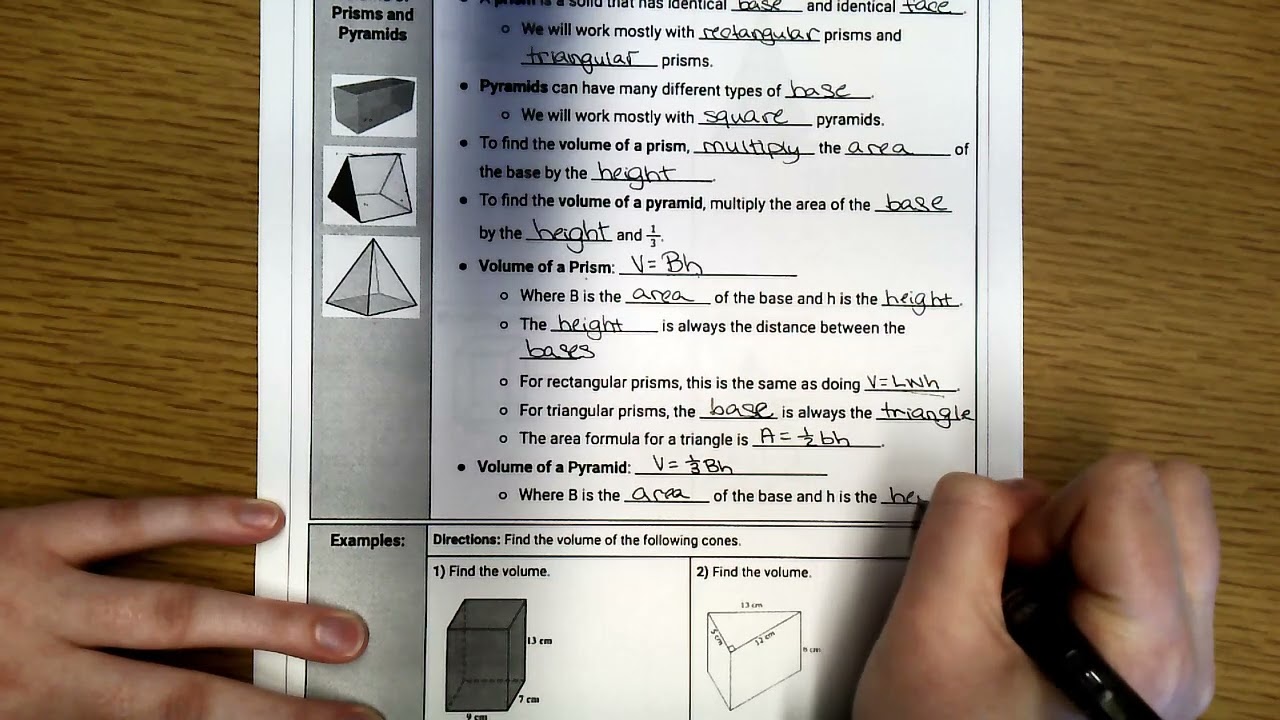 8.4 - Prisms and Pyramids