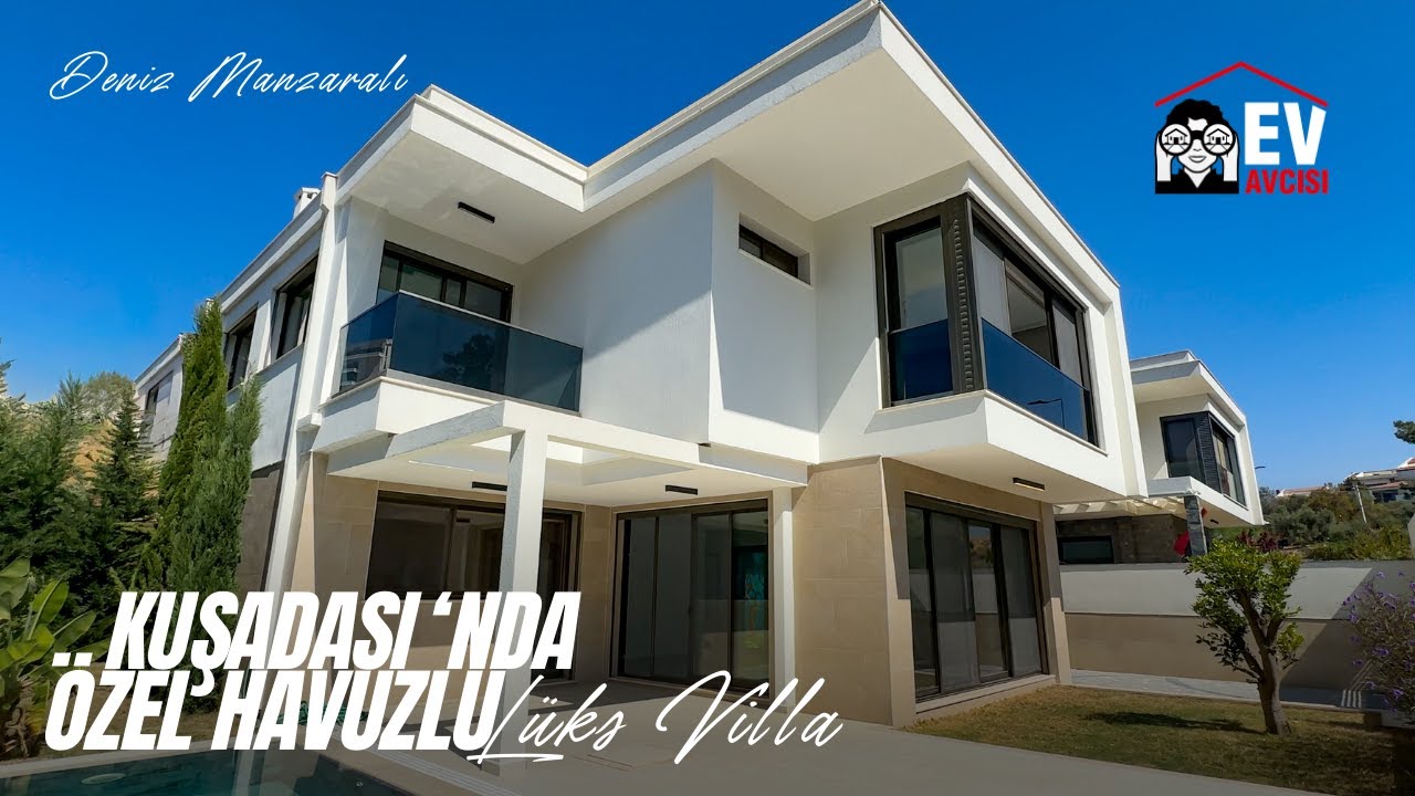 Kuşadası Kadınlar Denizi'nde Manzaralı, Özel Havuzlu Lüks Villa I Kuşadası Satılık Villa (SATILDI)