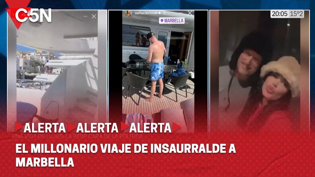 El MILLONARIO VIAJE de INSAURRALDE a MARBELLA