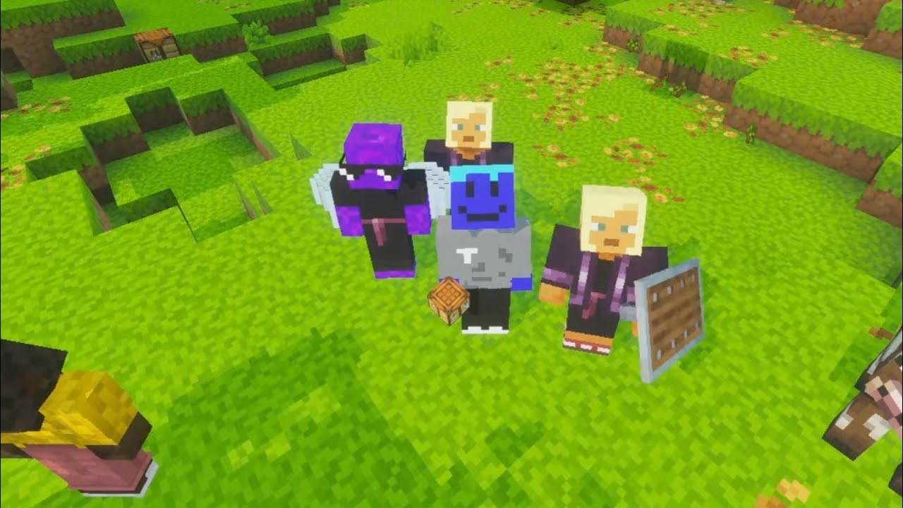 jugando minecraft bedrock con subs XD 