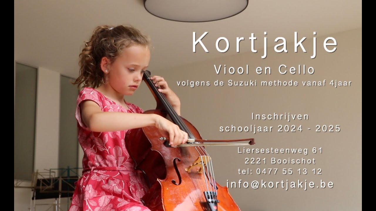 Kortjakje - viool en cellolessen volgens de Suzuki methode vanaf 4 jaar te Booischot