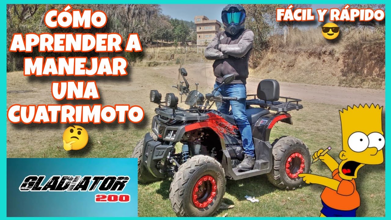 COMO APRENDER A MANEJAR UNA CUATRIMOTO VENTO GLADIATOR 200 🤯 COMO MANEJAR TU PRIMER CUATRIMOTO 🤩