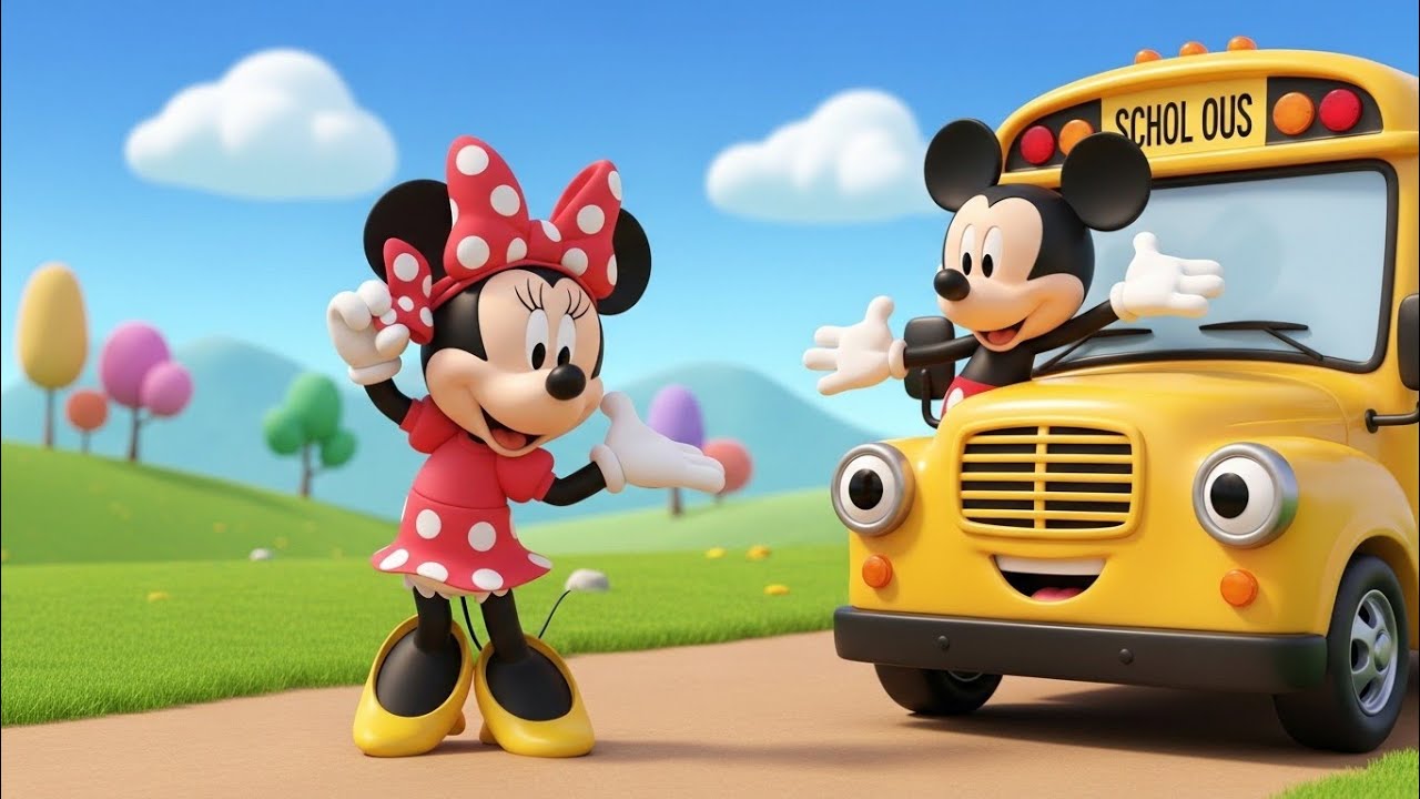Mikey Mouse & Friends Go to School 🏫 | Fun Kids Cartoon Poem | 3D Animation