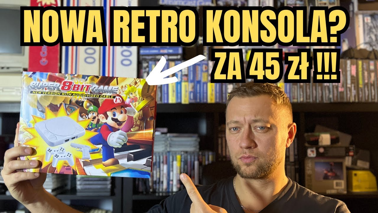 Kupiłem NOWĄ, NAJTAŃSZĄ konsolę 8-bit z Allegro za 45 zł – bilet do lat 90-tych?